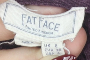 Fat Face Women's Purple Pullover Sweatshirt Size 8