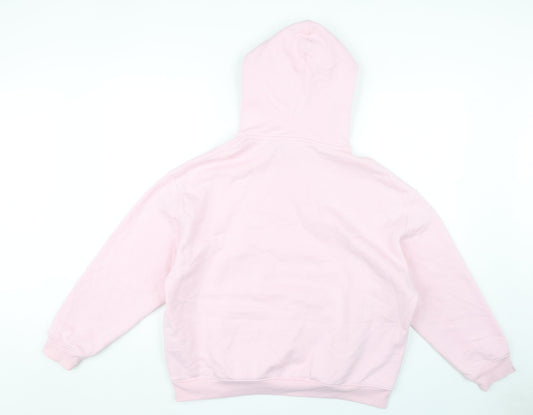 Womens UK 12 Regular Slazenger Pink Pullover Hoodie