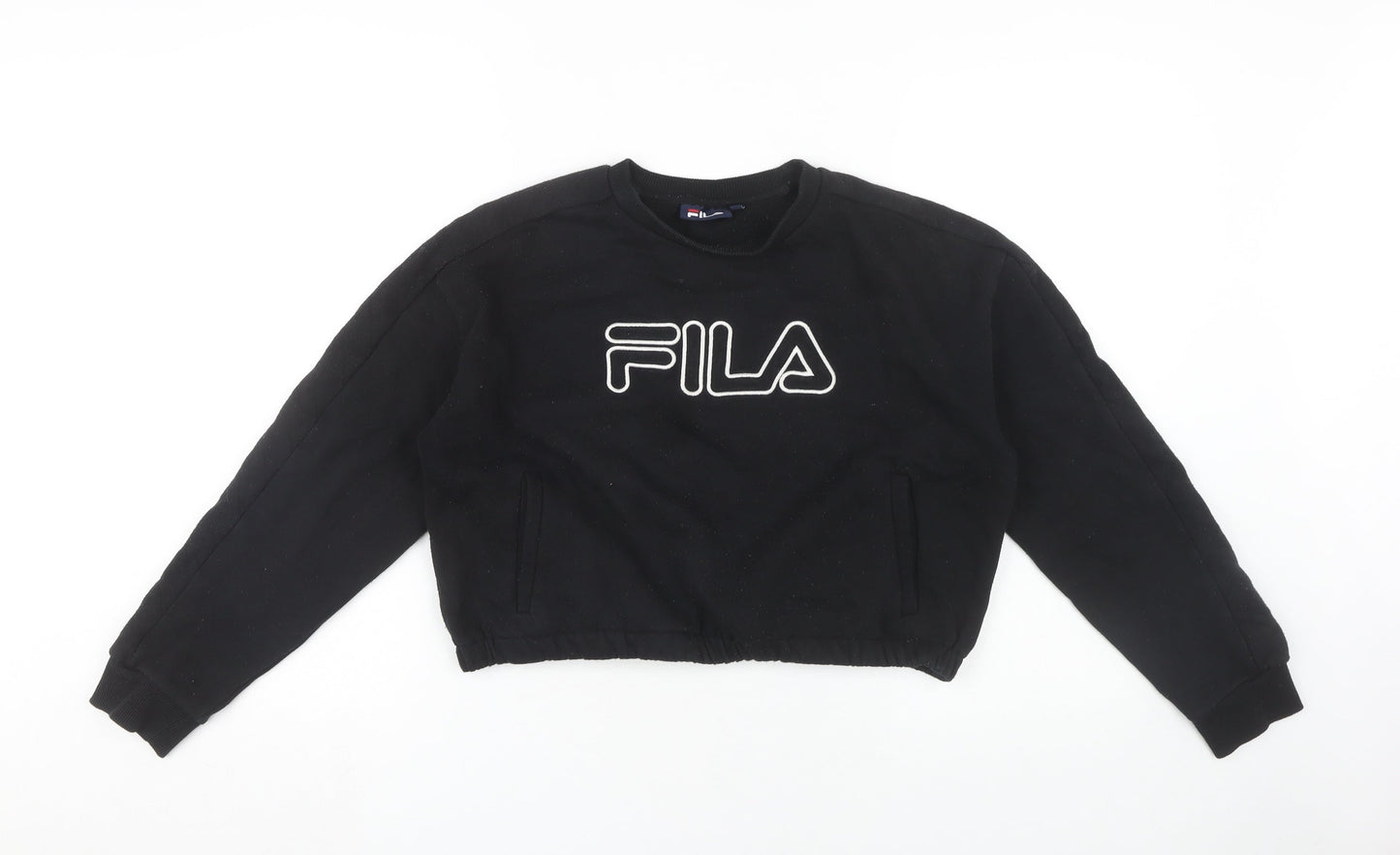 Fila Women's Black Logo Sweatshirt S - Pullover Style
