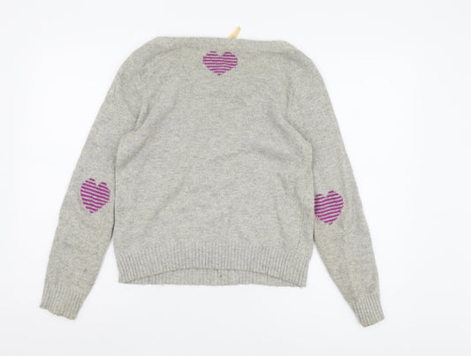 White Stuff Women's Grey Pullover Jumper Size 10