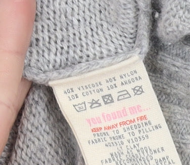 White Stuff Women's Grey Pullover Jumper Size 10