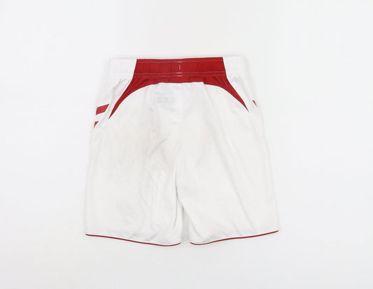 Hummel Boys White 7-8Y Athletic Football Shorts