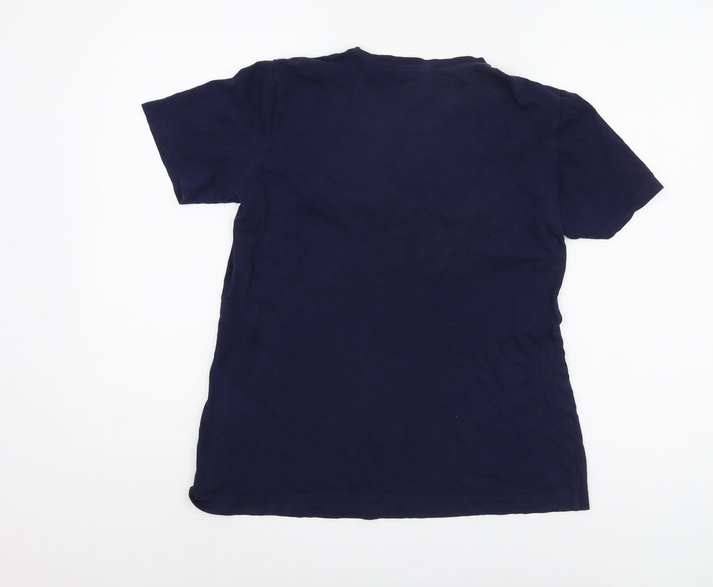 DKNY Women's Blue Crew Neck T-Shirt - Size S, Casual Style