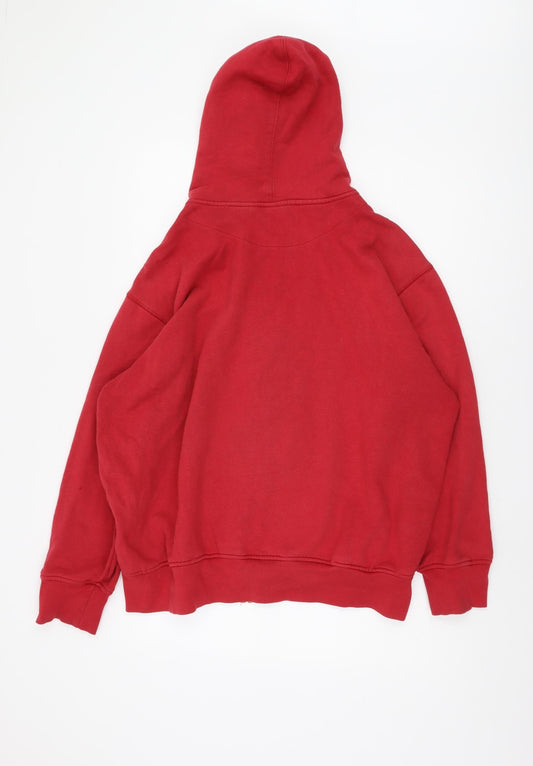 Reebok Men's Red Full Zip Hoodie M