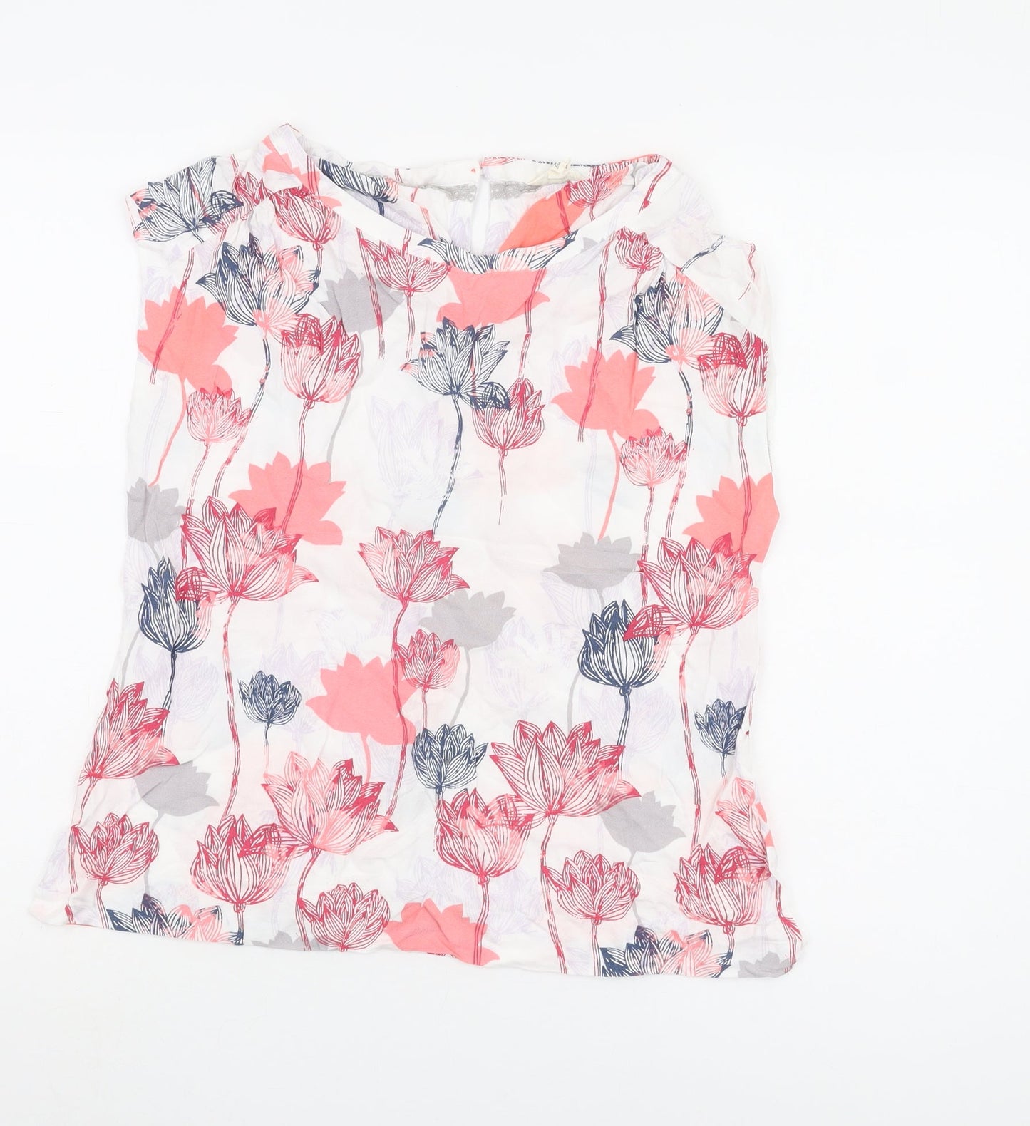 White Stuff Women's Floral Blouse, Size 12, Multicoloured