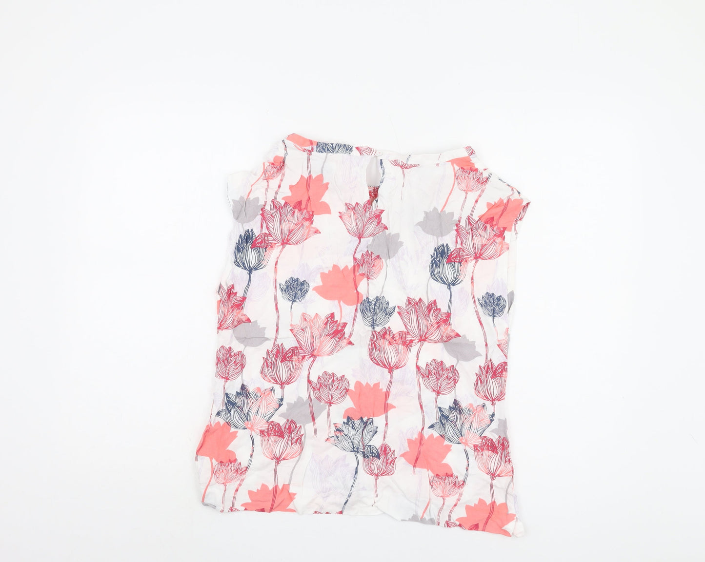 White Stuff Women's Floral Blouse, Size 12, Multicoloured