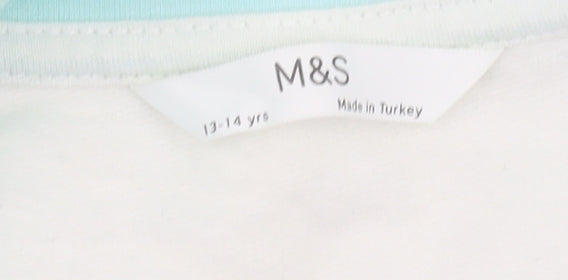 Brand and care label for Marks & Spencer girls’ multicoloured full zip sweatshirt