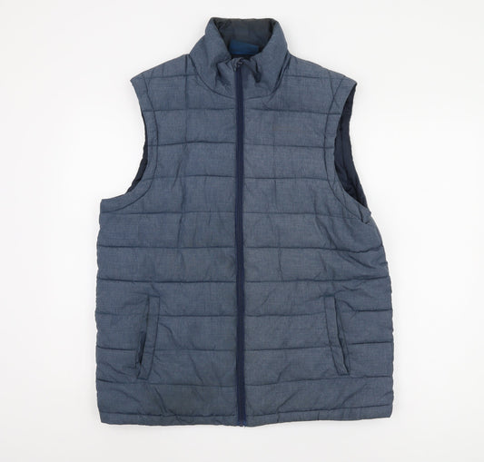 Mountain Warehouse Men's Blue Puffer Waistcoat L