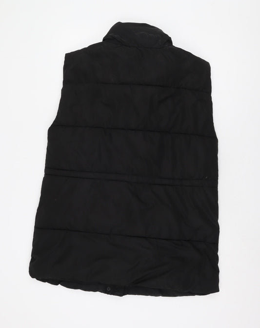 Stradivarius Black Puffer Waistcoat Women L