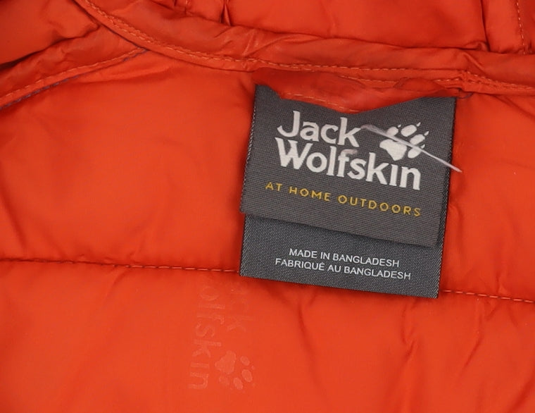 Additional view of Jack Wolfskin boys’ blue puffer jacket uk 8 hooded winter