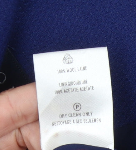 Alexon Women's Blue Wool Long Suit Jacket Size 12