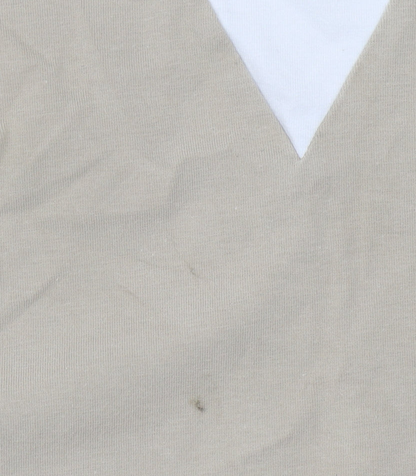 Adidas Women's Beige High Neck T-Shirt Size 4