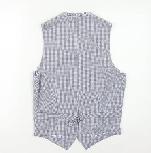 Banana Republic Men's Multicoloured Waistcoat 36 Check