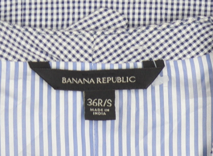 Banana Republic Men's Multicoloured Waistcoat 36 Check