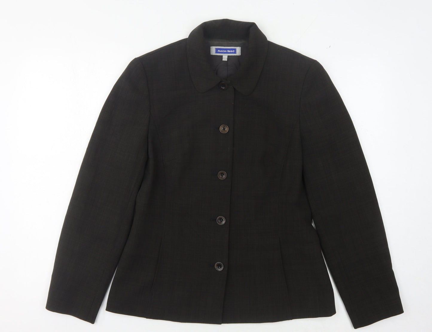 Austin Reed Women's Black Blazer 8 Four-Button Workwear
