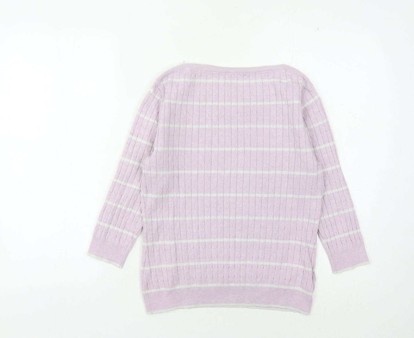 Laura Ashley Women's Pink Pullover Jumper Size 10