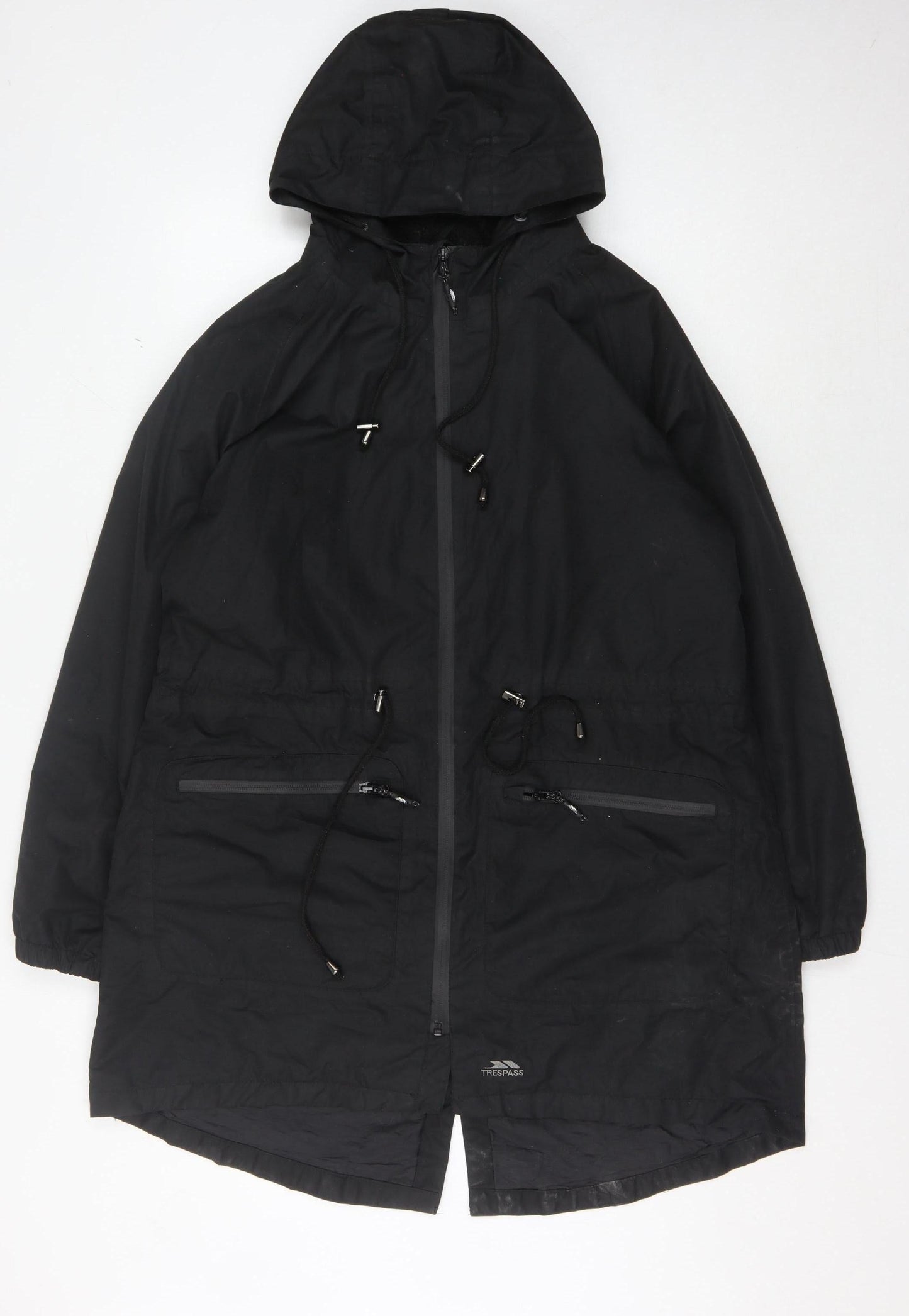 Trespass Men's Black Parka Jacket L Waterproof