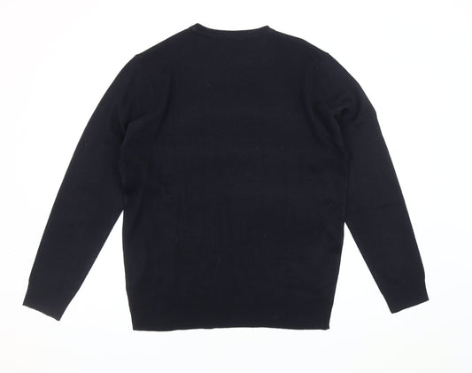 Pierre Cardin Men's Black Pullover M Regular Fit