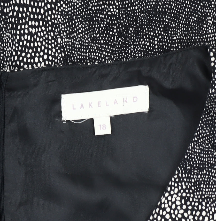 Lakeland Women's Black Sheath Dress Size 18
