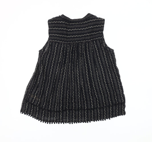 Scotch & Soda Women's Black Striped Blouse, Size S