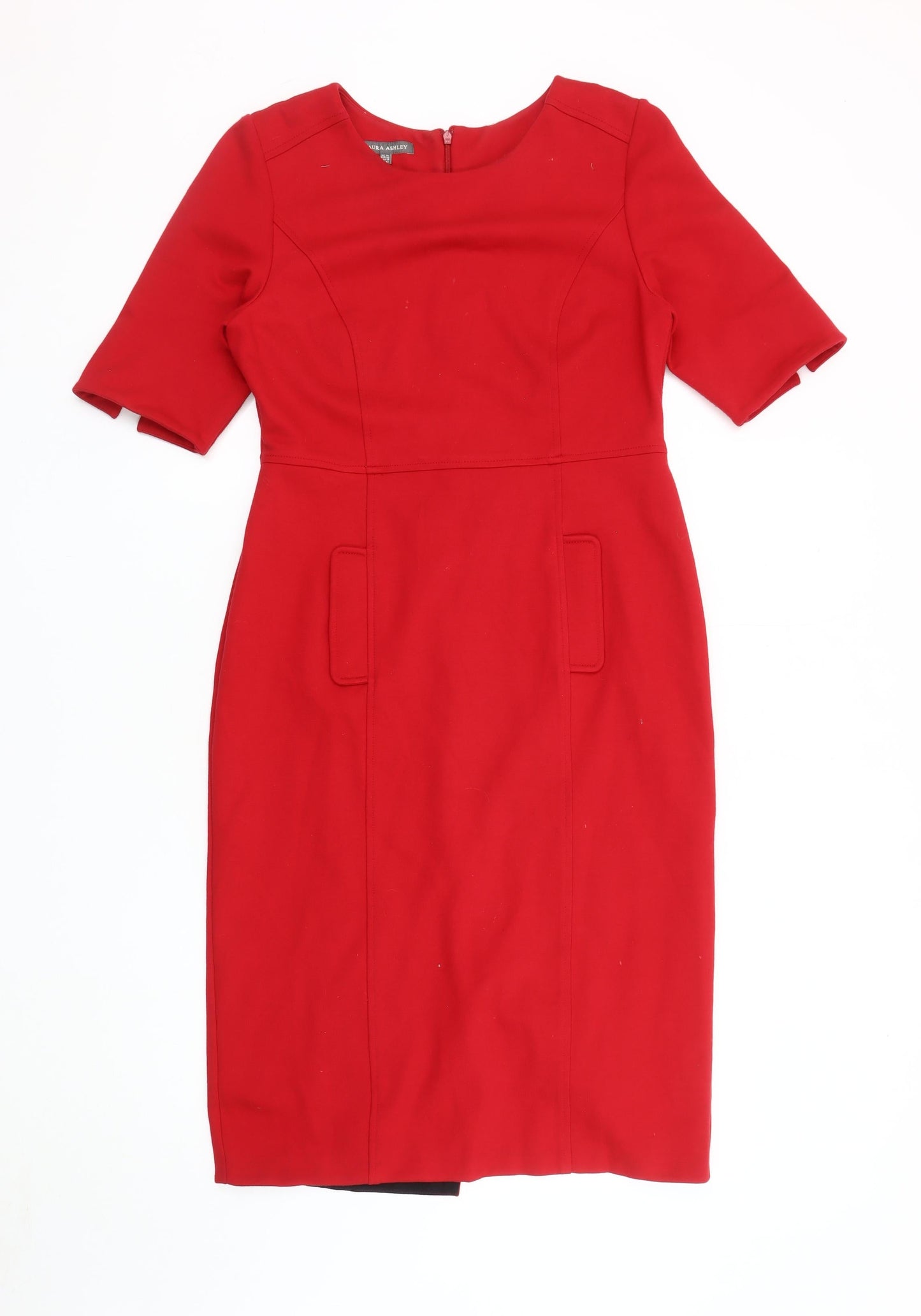 Laura Ashley Women's Red Sheath Dress, Size 14