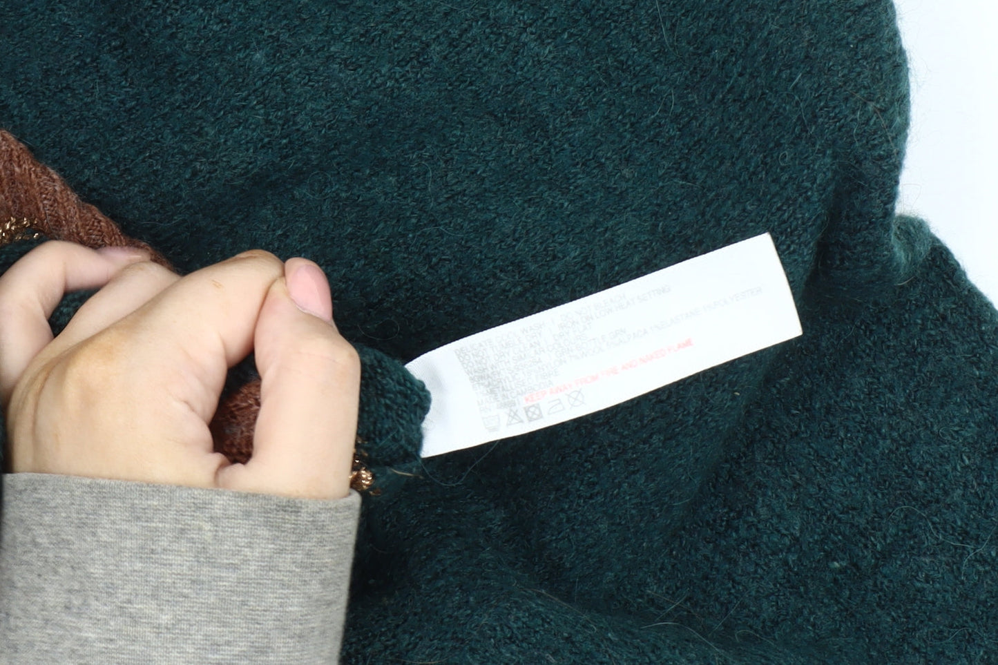 Fat Face Women's Green Brown Pullover Jumper Size 12