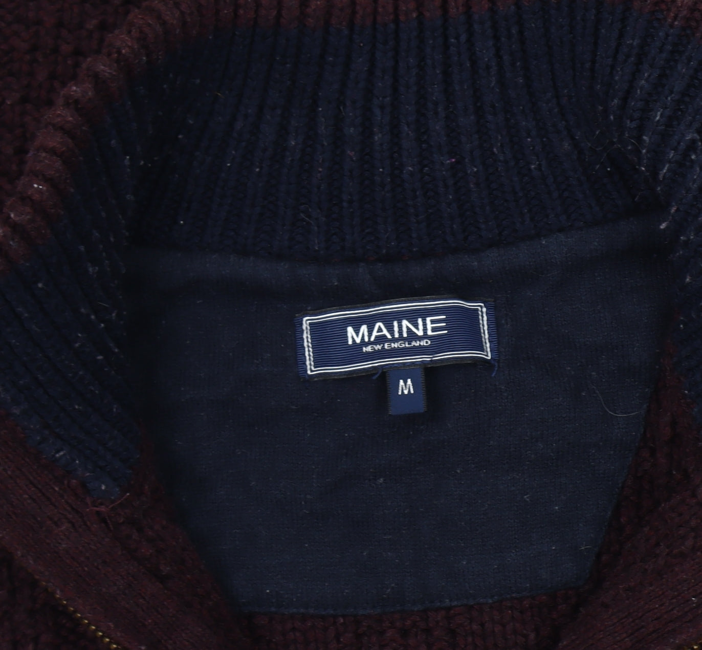 Maine Men’s Multicoloured M Pullover Knit Sweatshirt