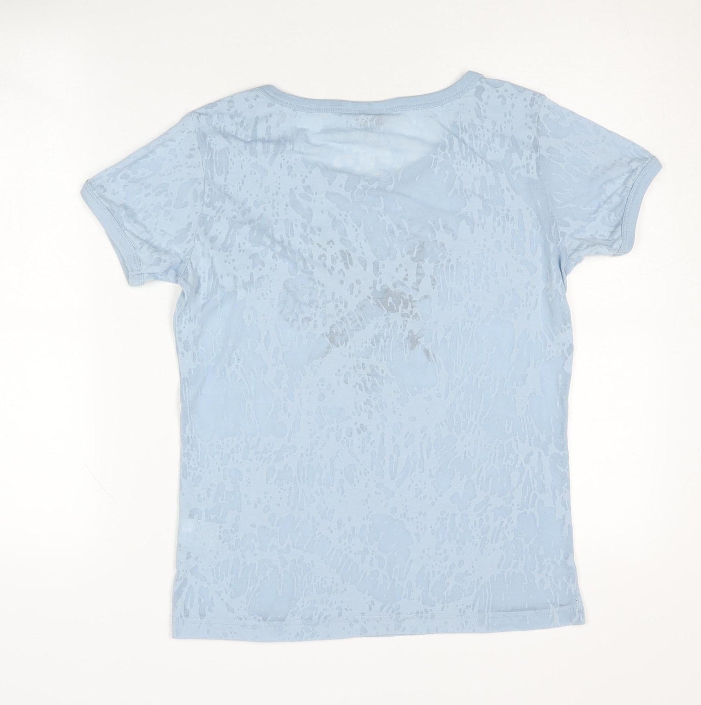 Lakeland Women's Blue T-Shirt - Butterfly Design, Size 16