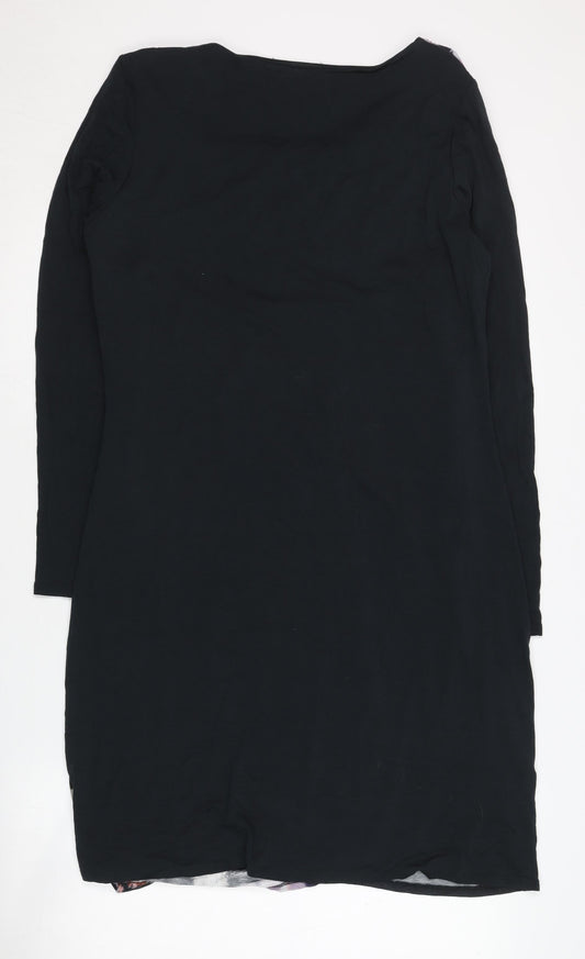 Laura Ashley Women's Black Floral Dress Size 18