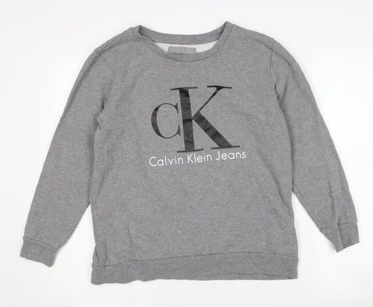 Calvin Klein Men's Grey Sweatshirt Size S