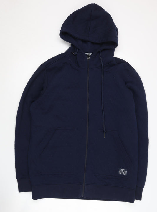 Jack & Jones Men's Blue XL Full Zip Hoodie
