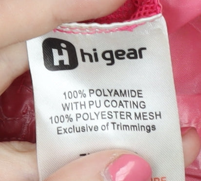 Additional view of Hi Gear girls’ pink waterproof rain coat 7-8 years