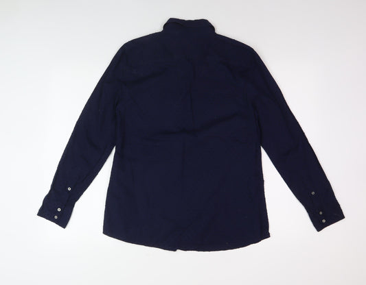 Gap Men's Blue Long Sleeve Casual Shirt S