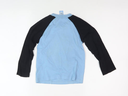 City Boys Blue Black Long Sleeve T-Shirt 4-5 Years