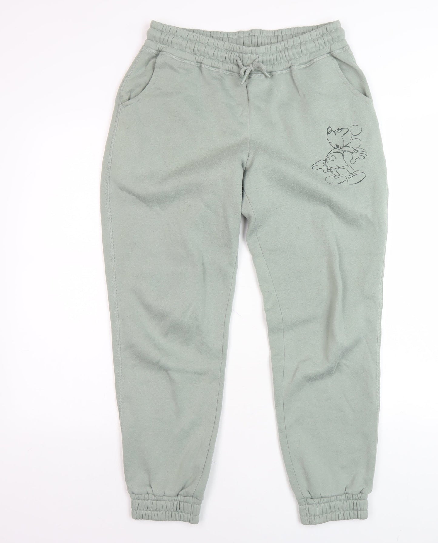 Disney Women's Green Jogger XS Cartoon Casual Trousers
