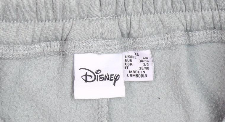 Disney Women's Green Jogger XS Cartoon Casual Trousers