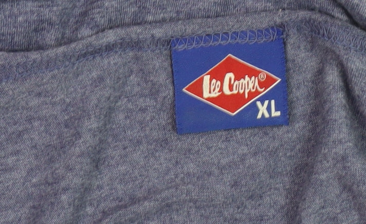 Lee Cooper Men's Blue XL Short Sleeve T-Shirt