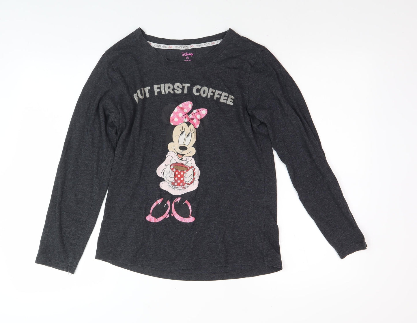 Disney Minnie Mouse Women's Black XS Long Sleeve T-Shirt