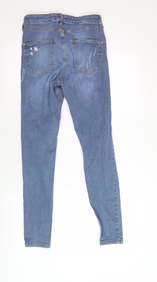 Miss Selfridge Women's Blue Skinny Jeans - Size 10