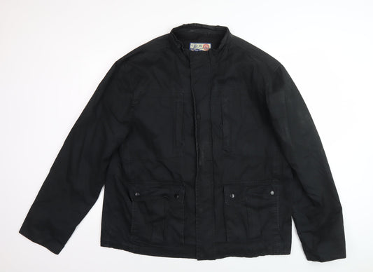 Lee Cooper Men's Black XXL Military Jacket