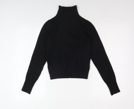 Firetrap Men's Black Roll Neck Jumper Size S
