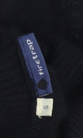 Firetrap Men's Black Roll Neck Jumper Size S