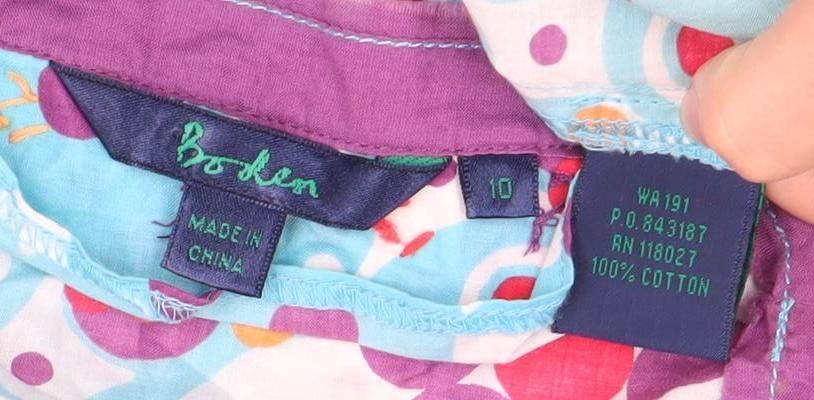 Boden Women's Multicoloured Floral Cotton Shift Dress Size 10