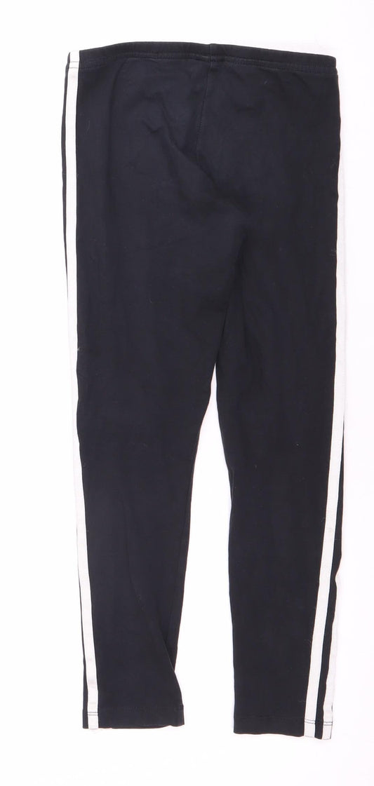 Adidas Girls Black Track Pants 8-9 Years