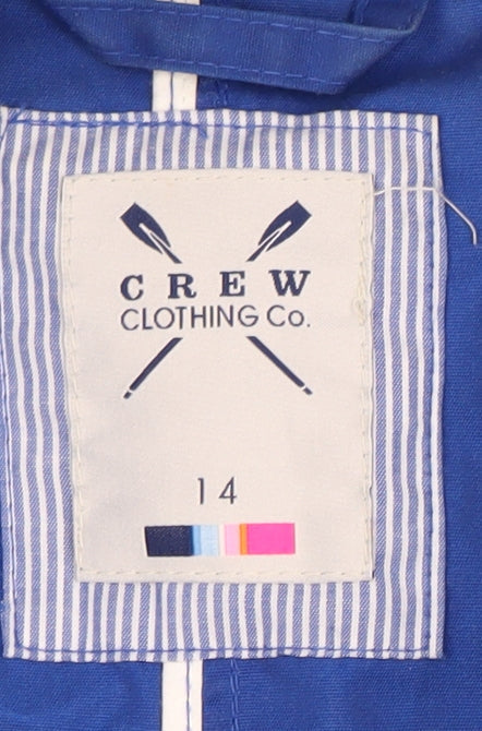 Crew Clothing Co. Women's Blue Parka Jacket Size 14