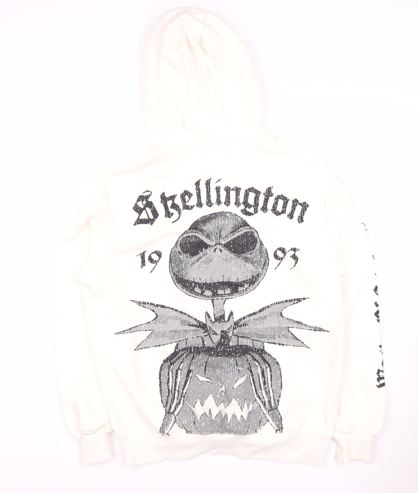 Disney Unisex White Jack Skellington Hoodie S