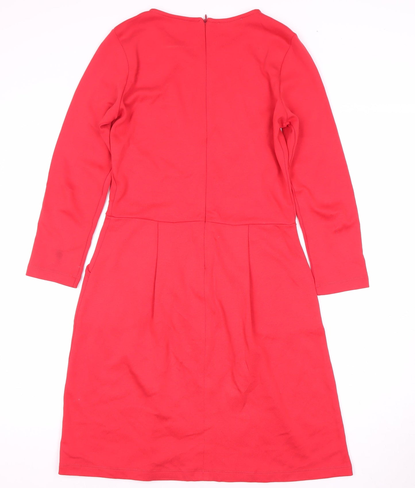 Hobbs Women's Red Fit & Flare Knee Length Dress