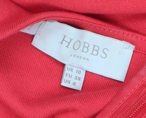Hobbs Women's Red Fit & Flare Knee Length Dress