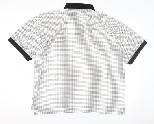 Donnay Men's XL Black Check Polo Shirt