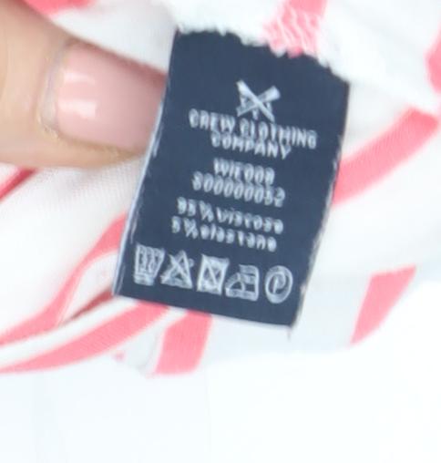 Crew Clothing Company Women's Multicoloured Striped Top Size 12